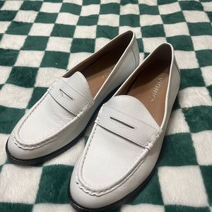 Vionic white loafers